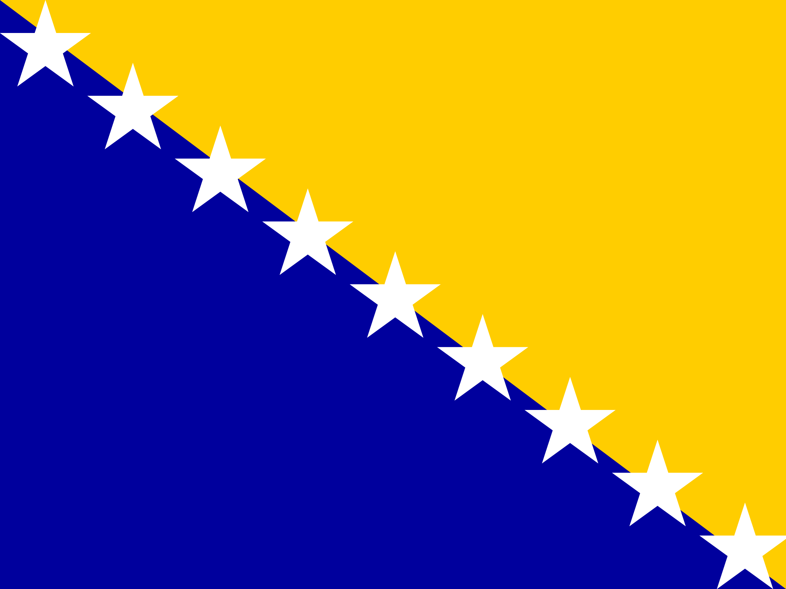 Bandeira de Bósnia e Herzegovina