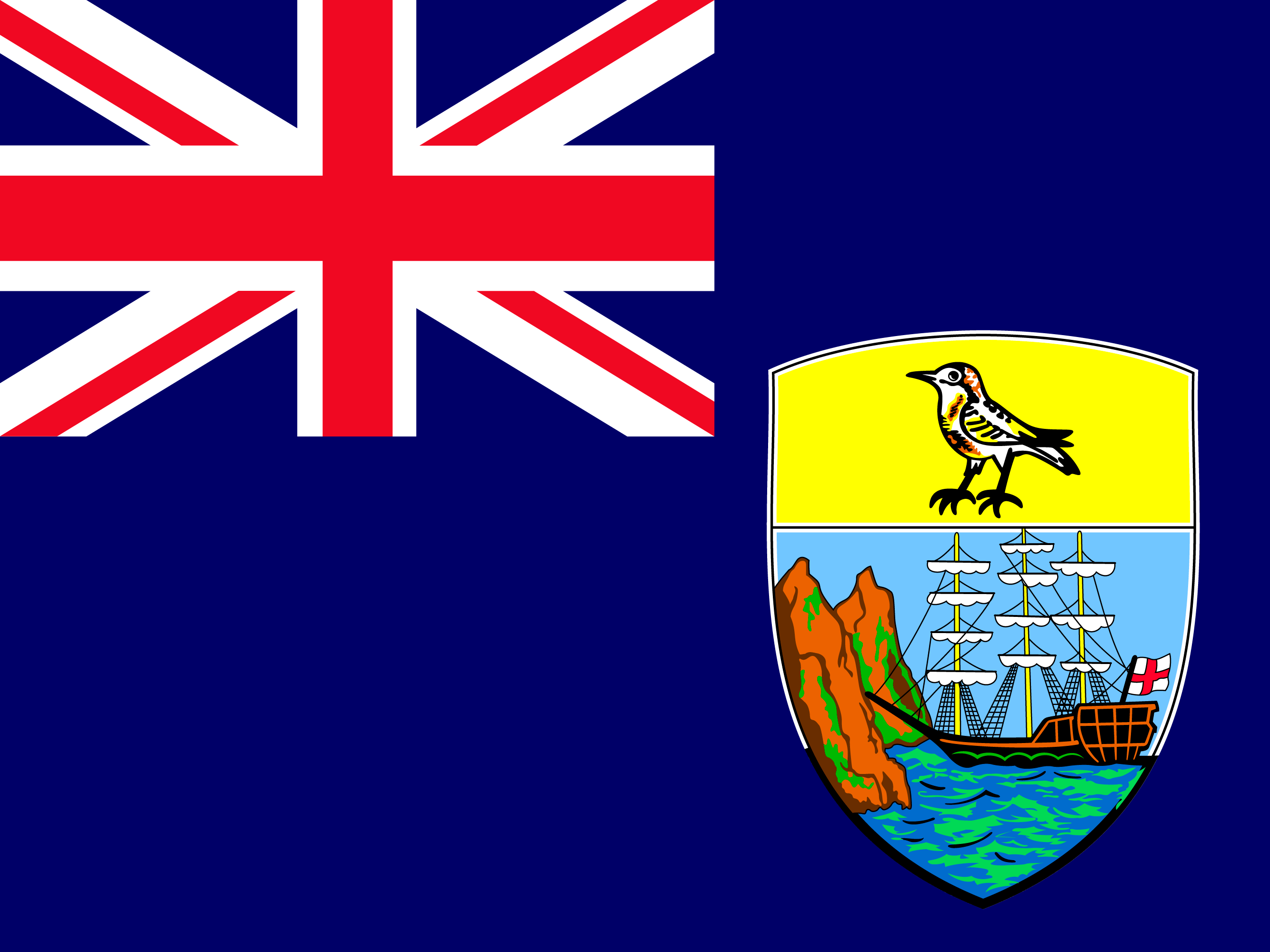 Bandeira de Santa Helena, Ascensão e Tristão da Cunha