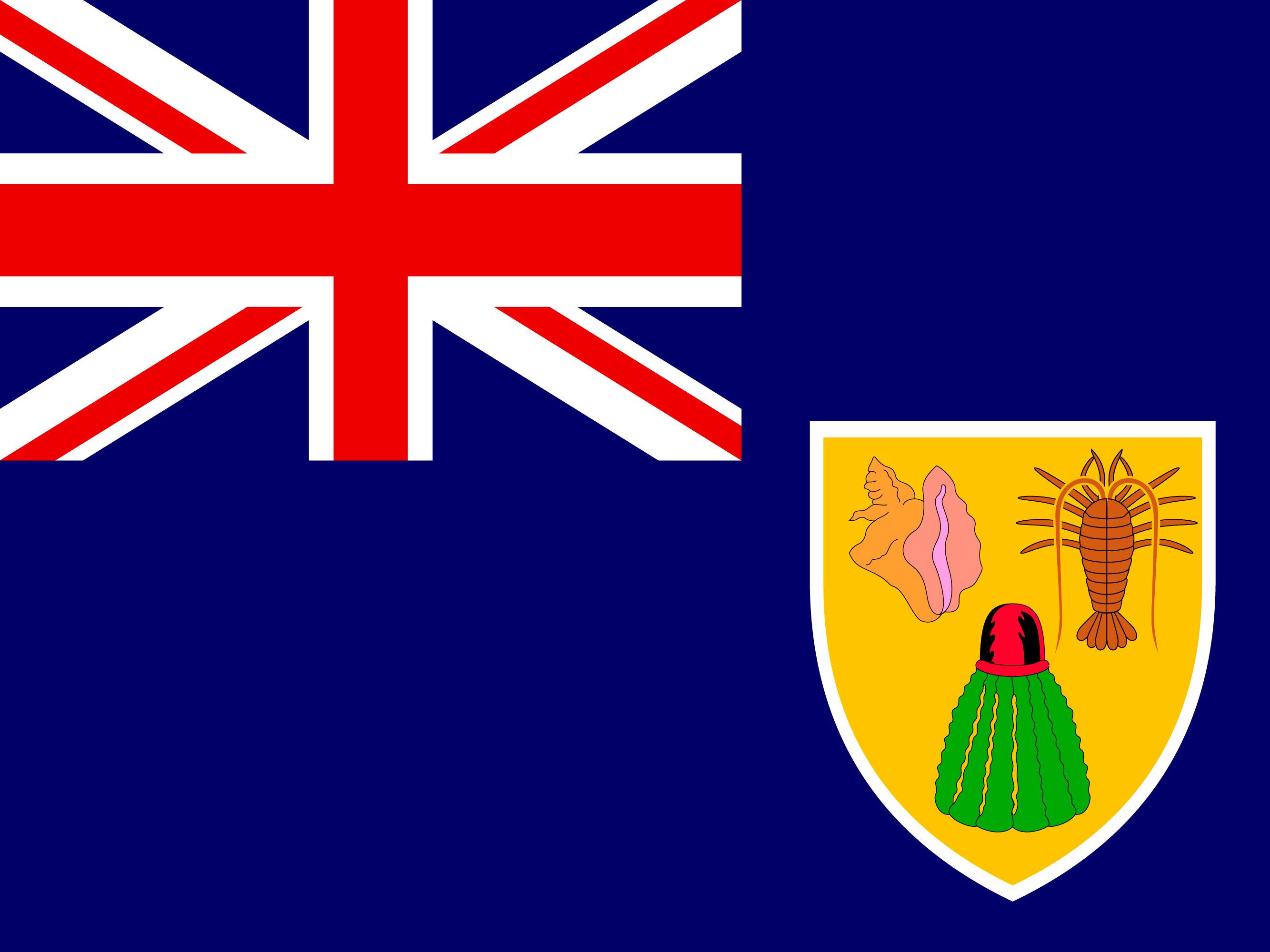 Bandeira de Ilhas Turks e Caicos