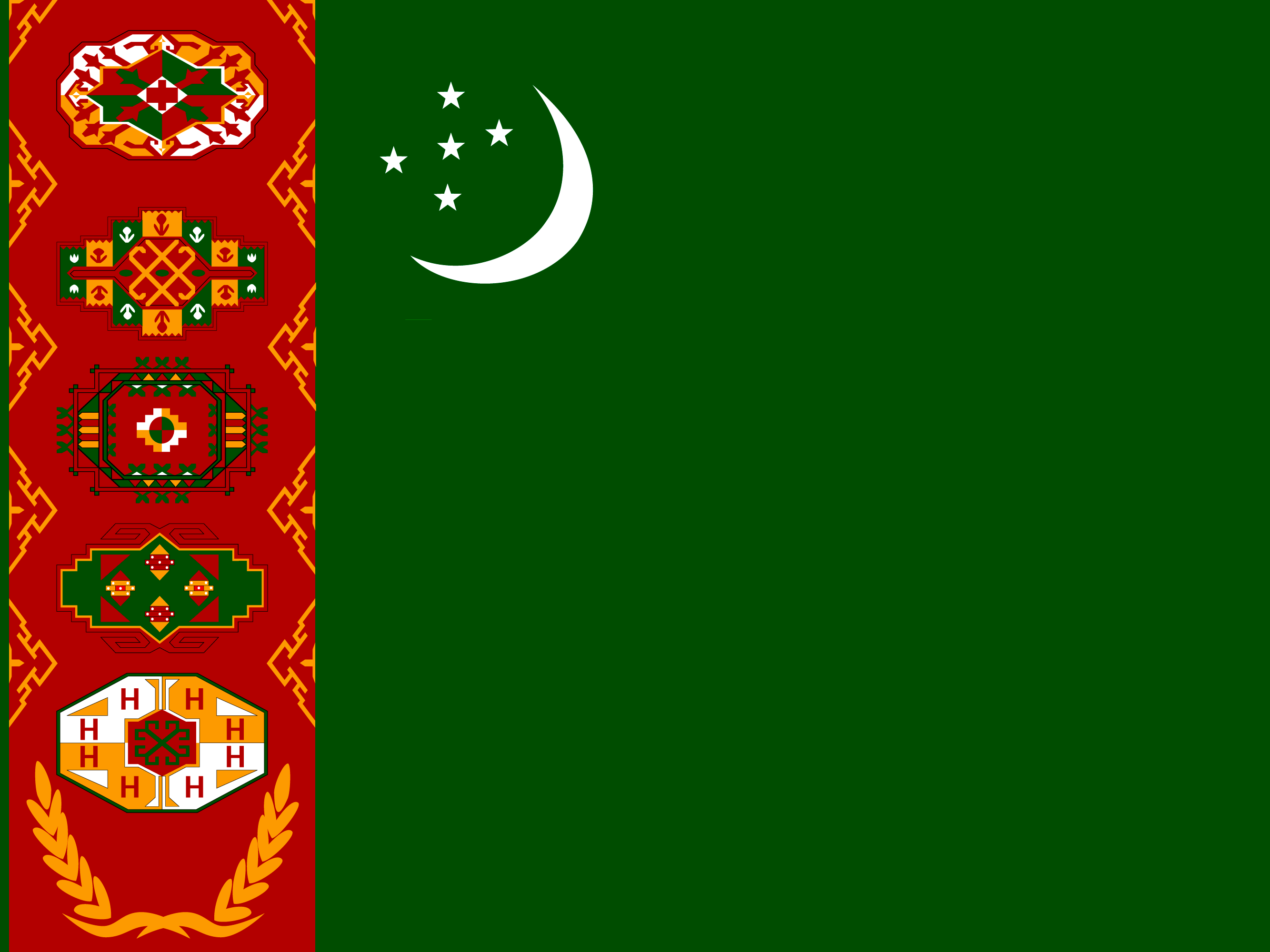 Bandeira de Turquemenistão
