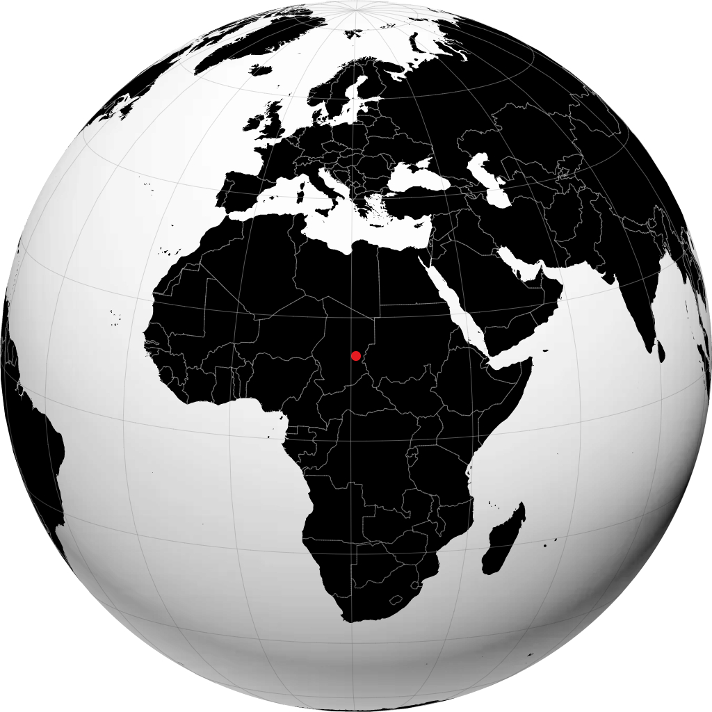 Abéché no globo