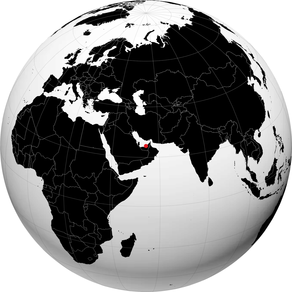 Abu Dhabi no globo