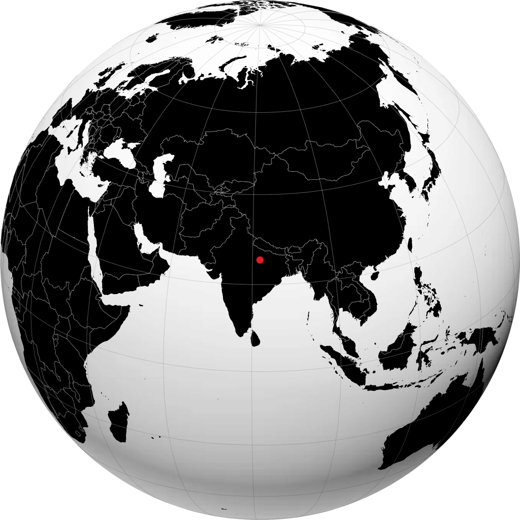 Prayagraj no globo