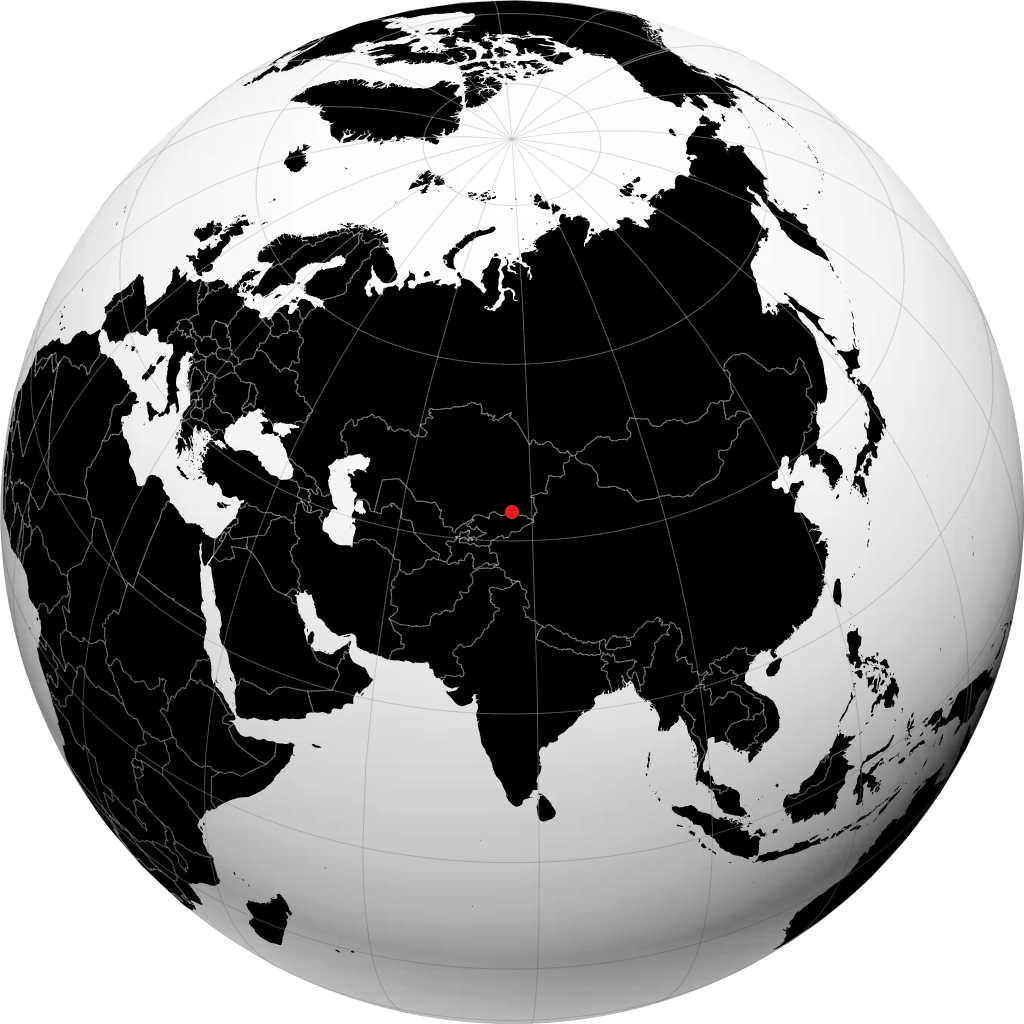 Almaty no globo