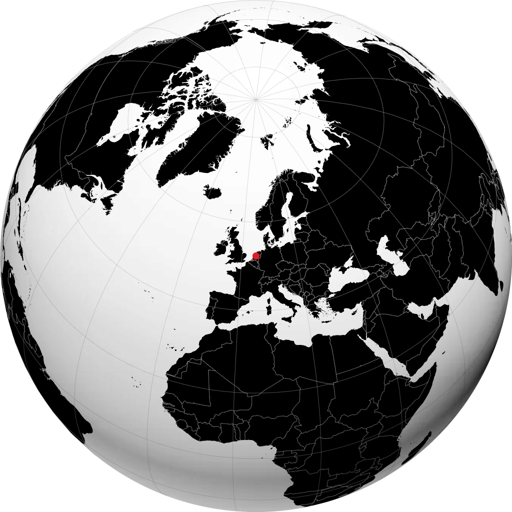 Almere no globo