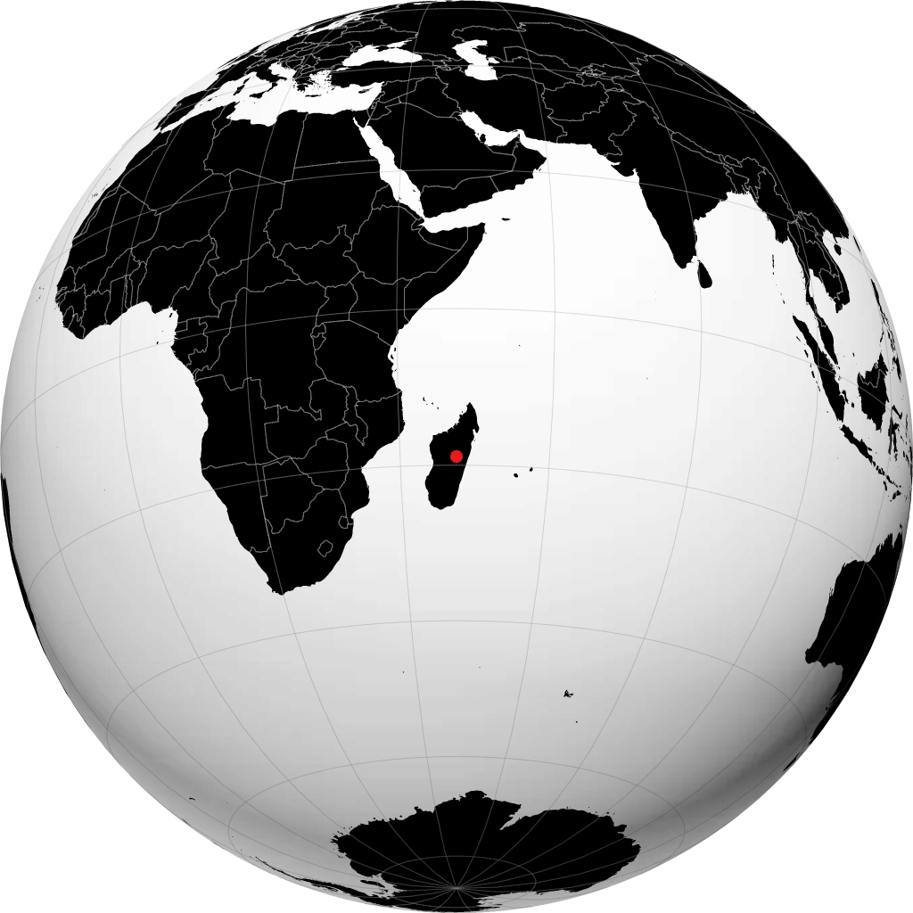 Antananarivo no globo