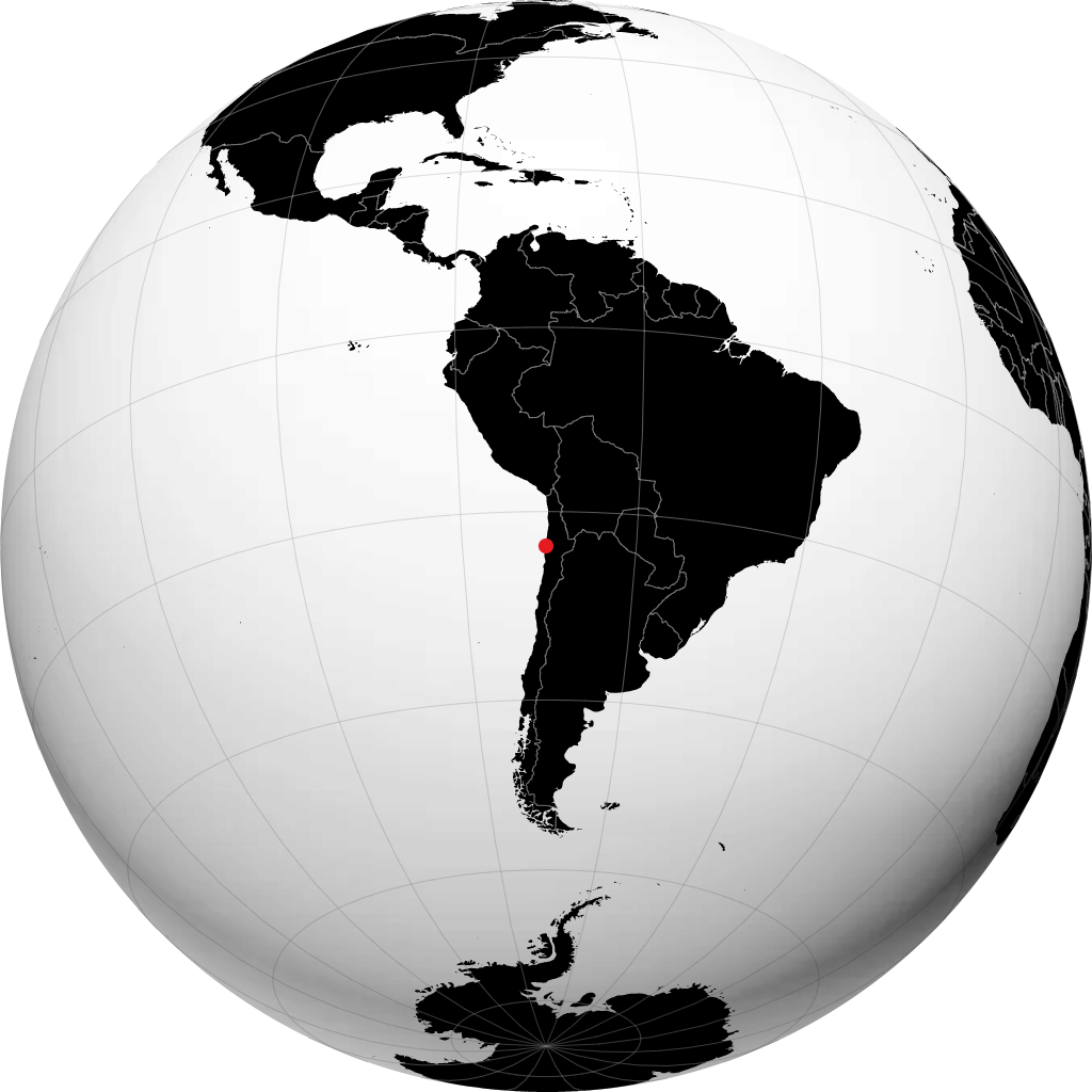 Antofagasta no globo