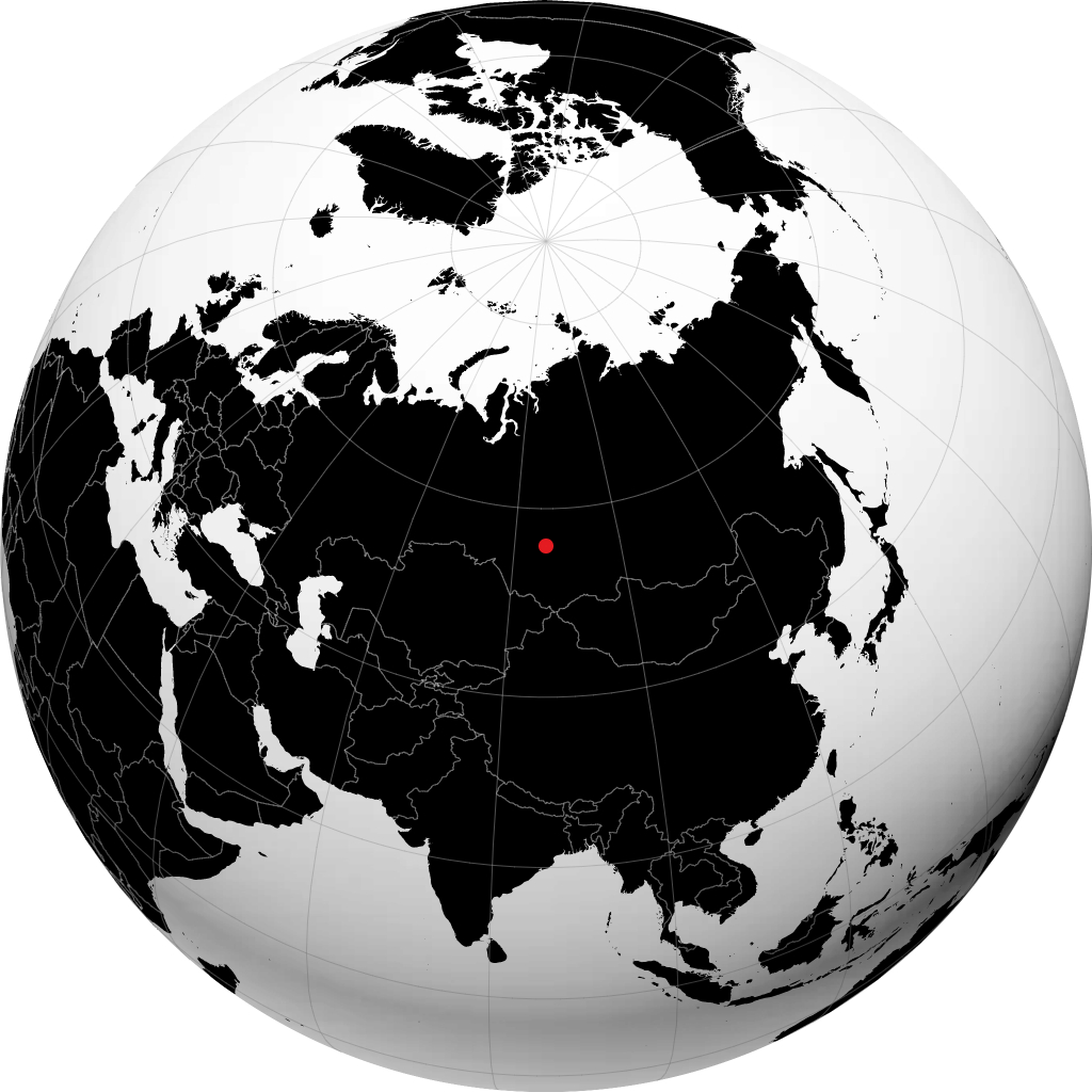 Anzhero-Sudzhensk no globo