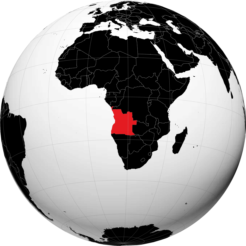 Angola no globo