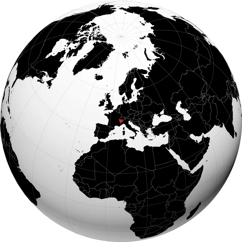 Aosta no globo