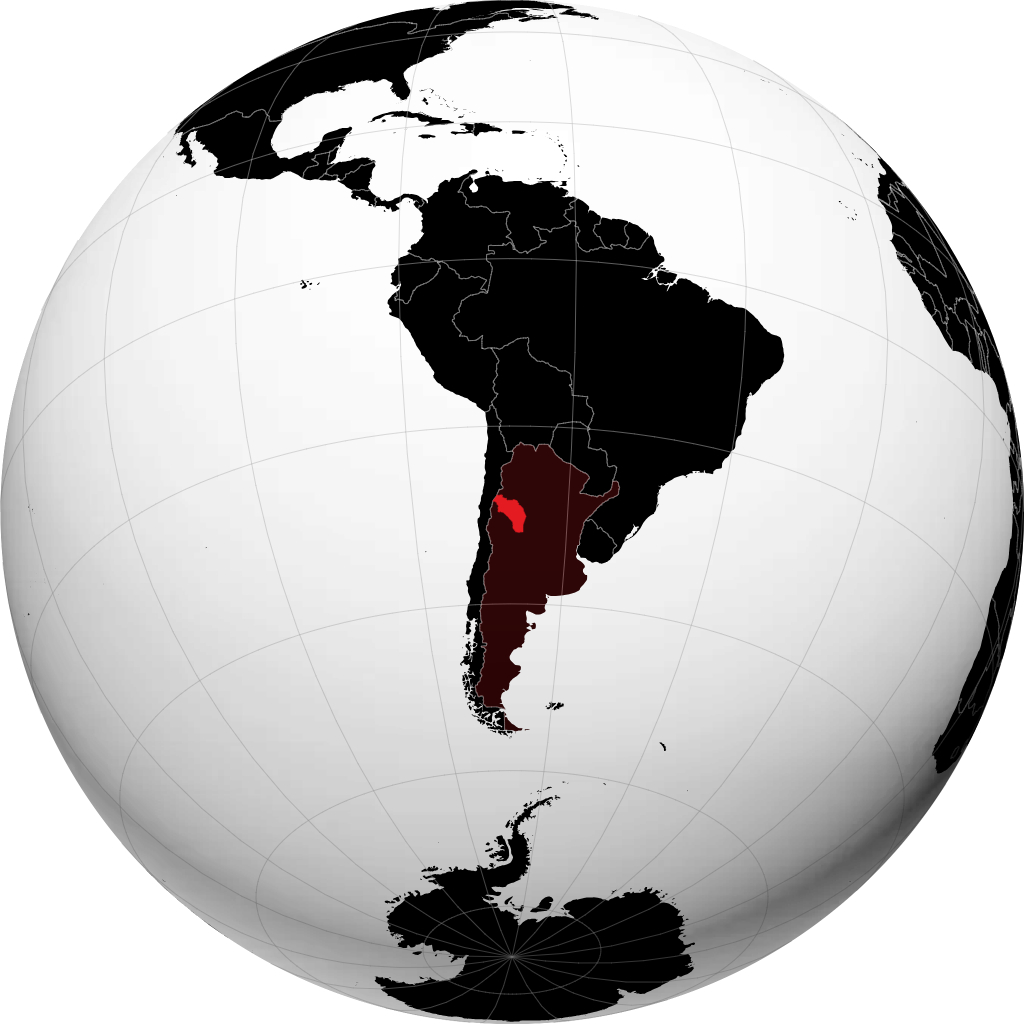 Província de La Rioja no globo