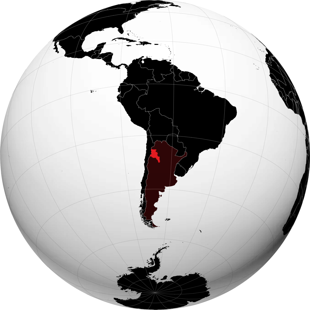 Província de Catamarca no globo
