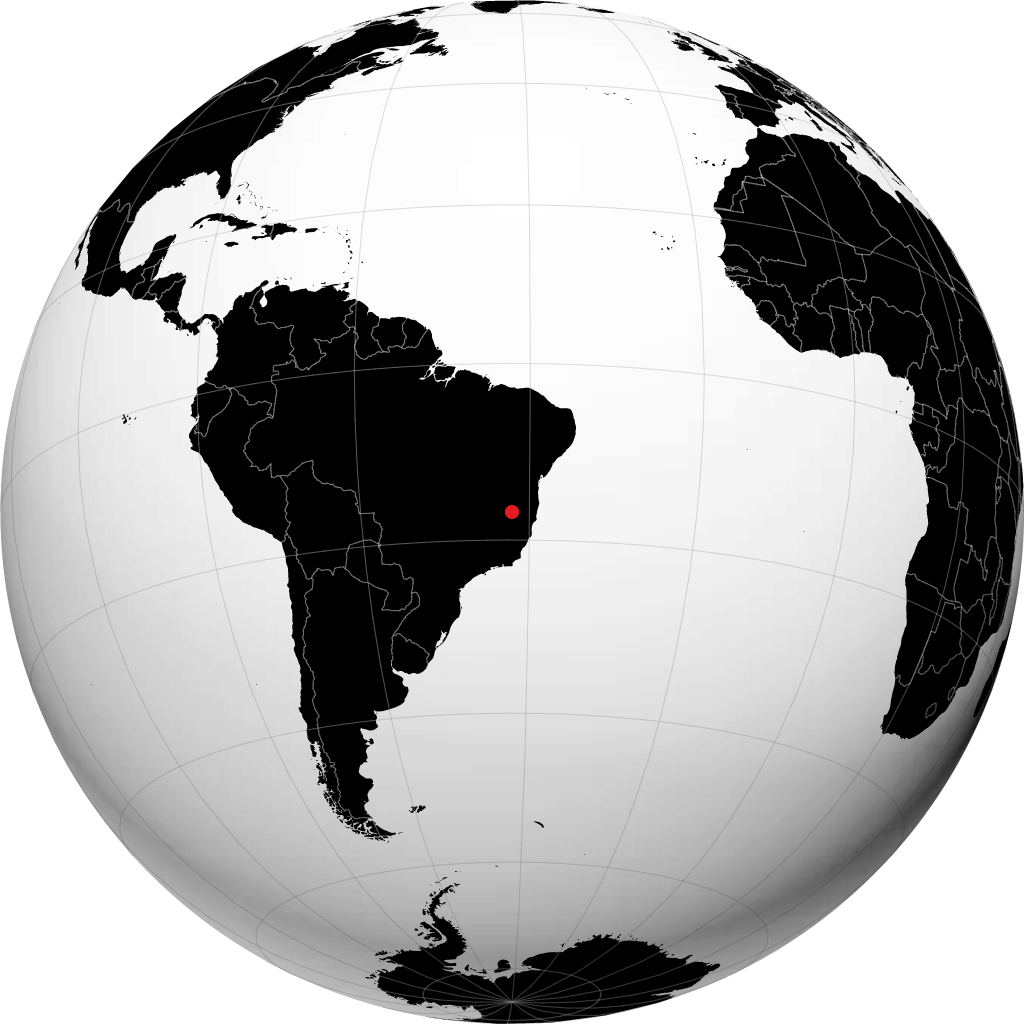 Araçuaí no globo