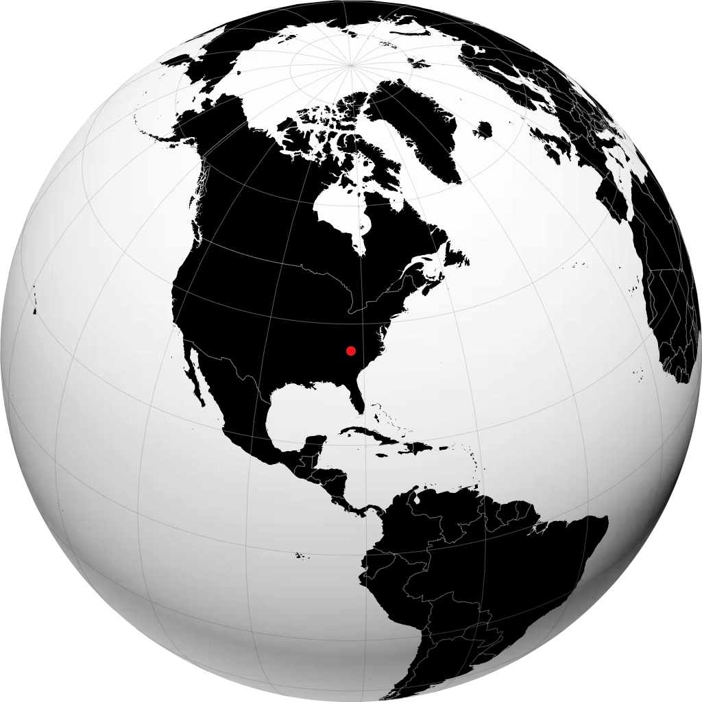 Asheville no globo