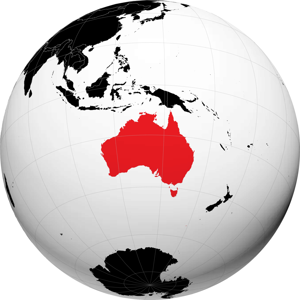 Austrália no globo