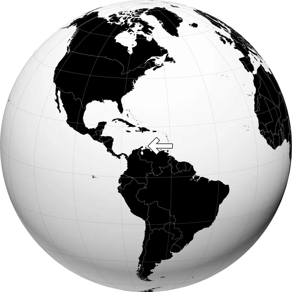 Aruba no globo