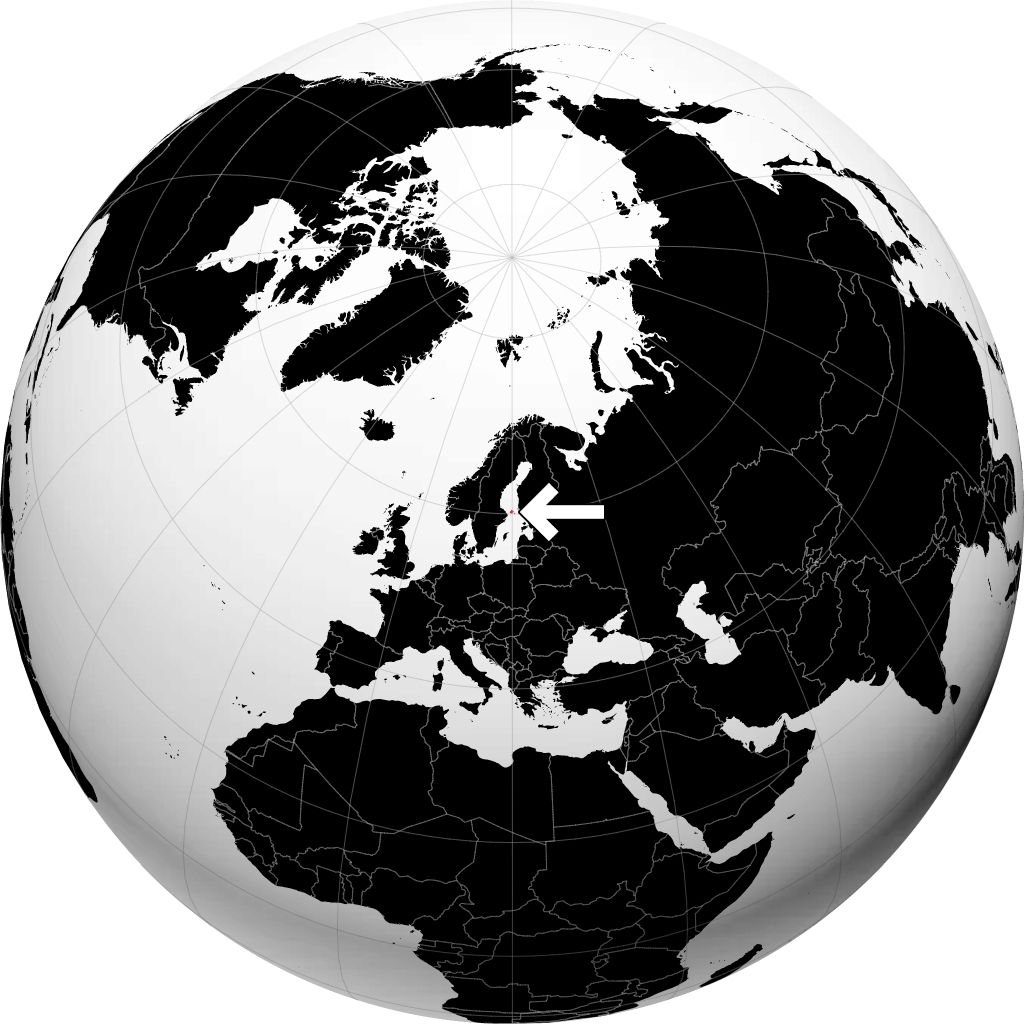Åland no globo