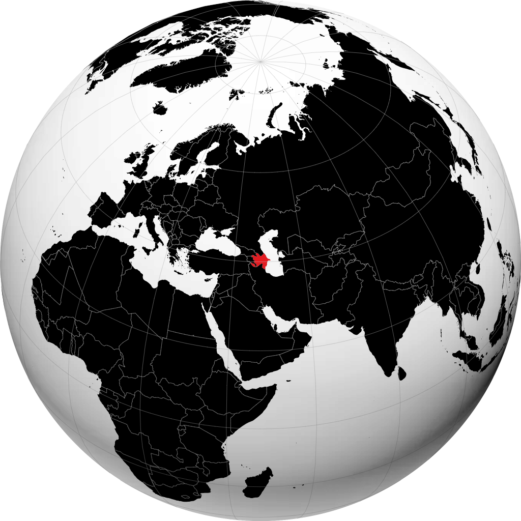 Azerbaijão no globo