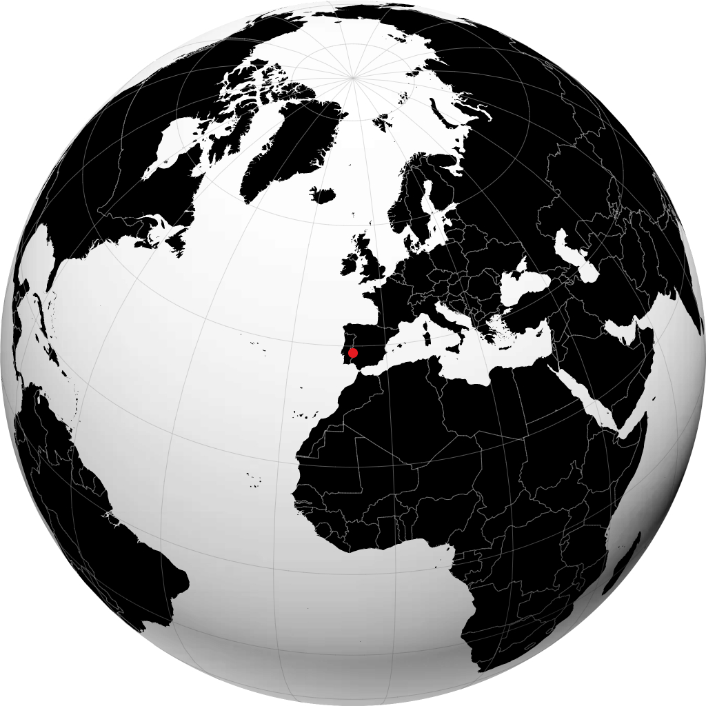 Badajoz no globo