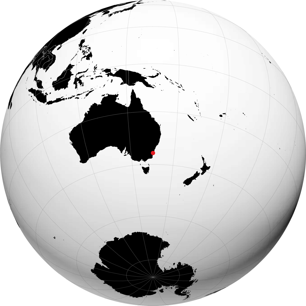 Batemans Bay no globo