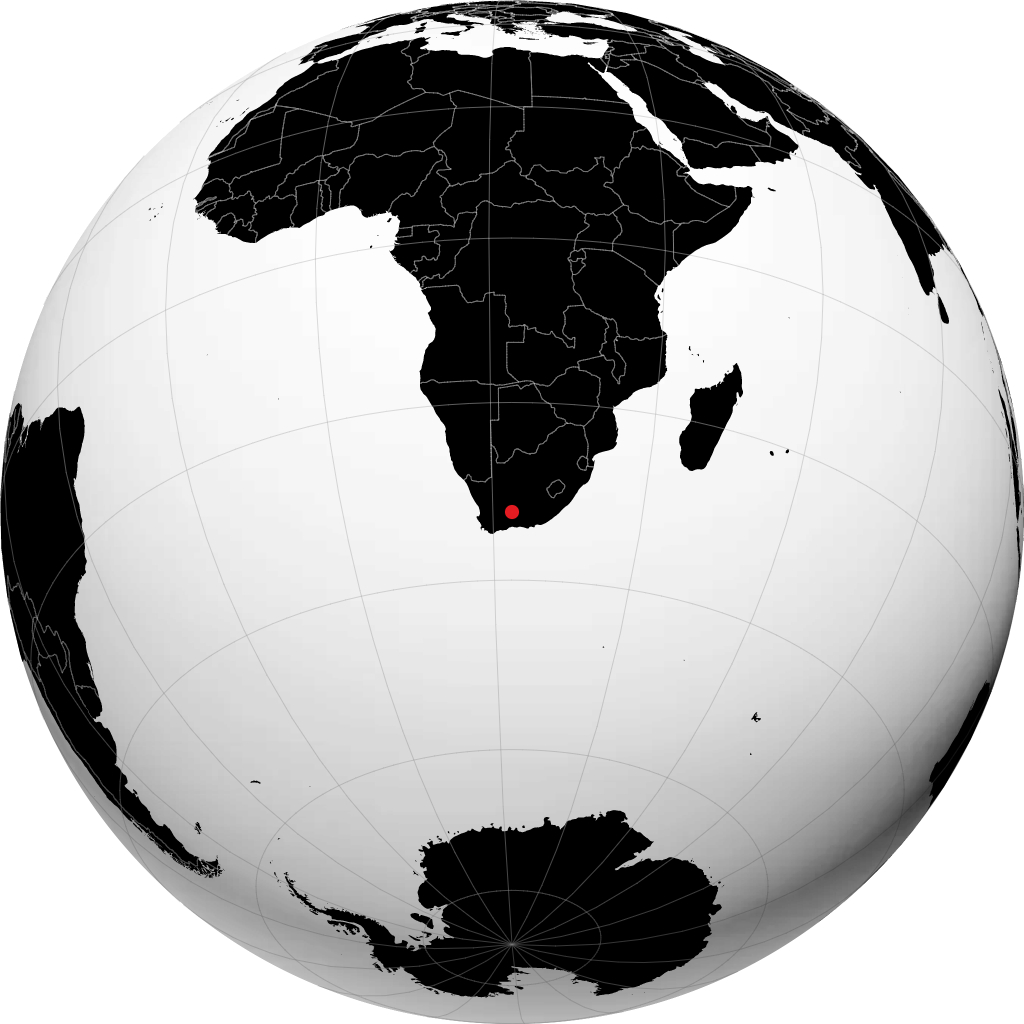 Beaufort West no globo