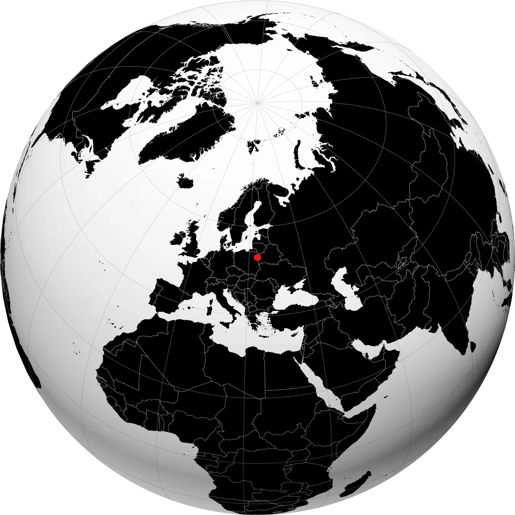 Białystok no globo