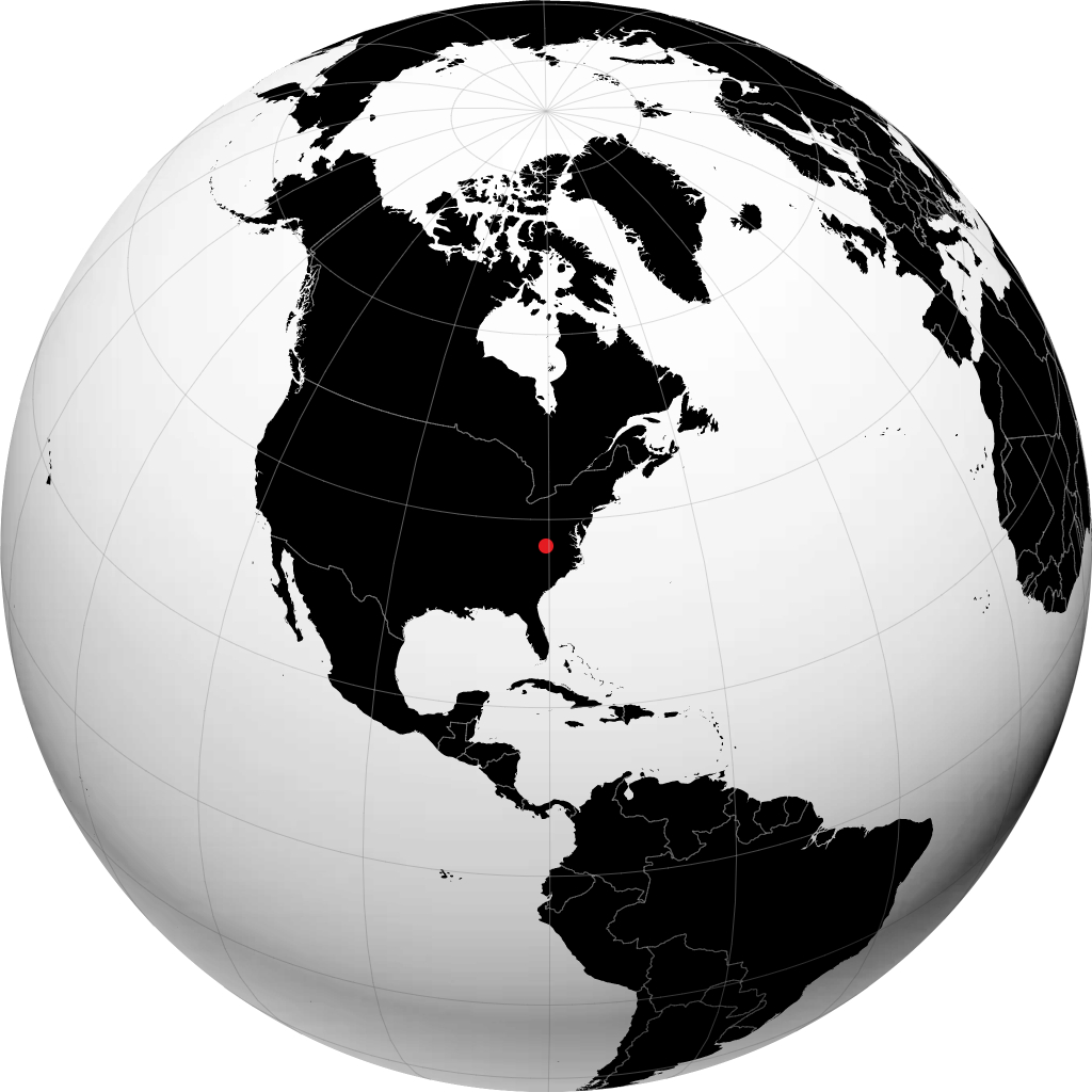 Blacksburg no globo