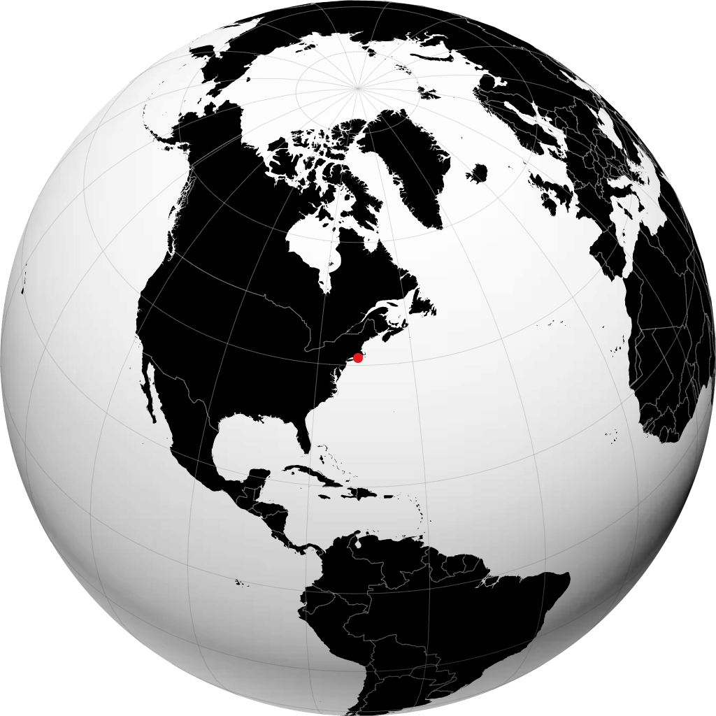 Block Island no globo