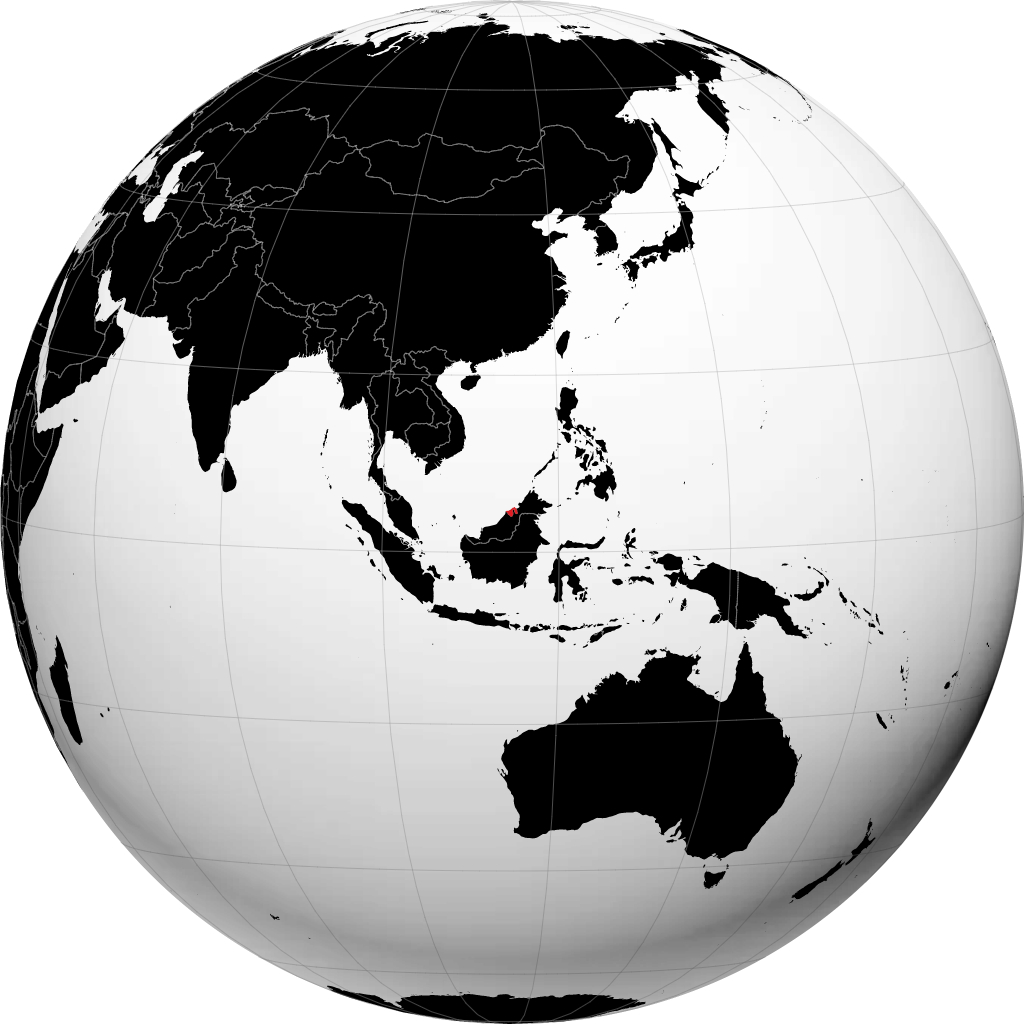 Brunei no globo