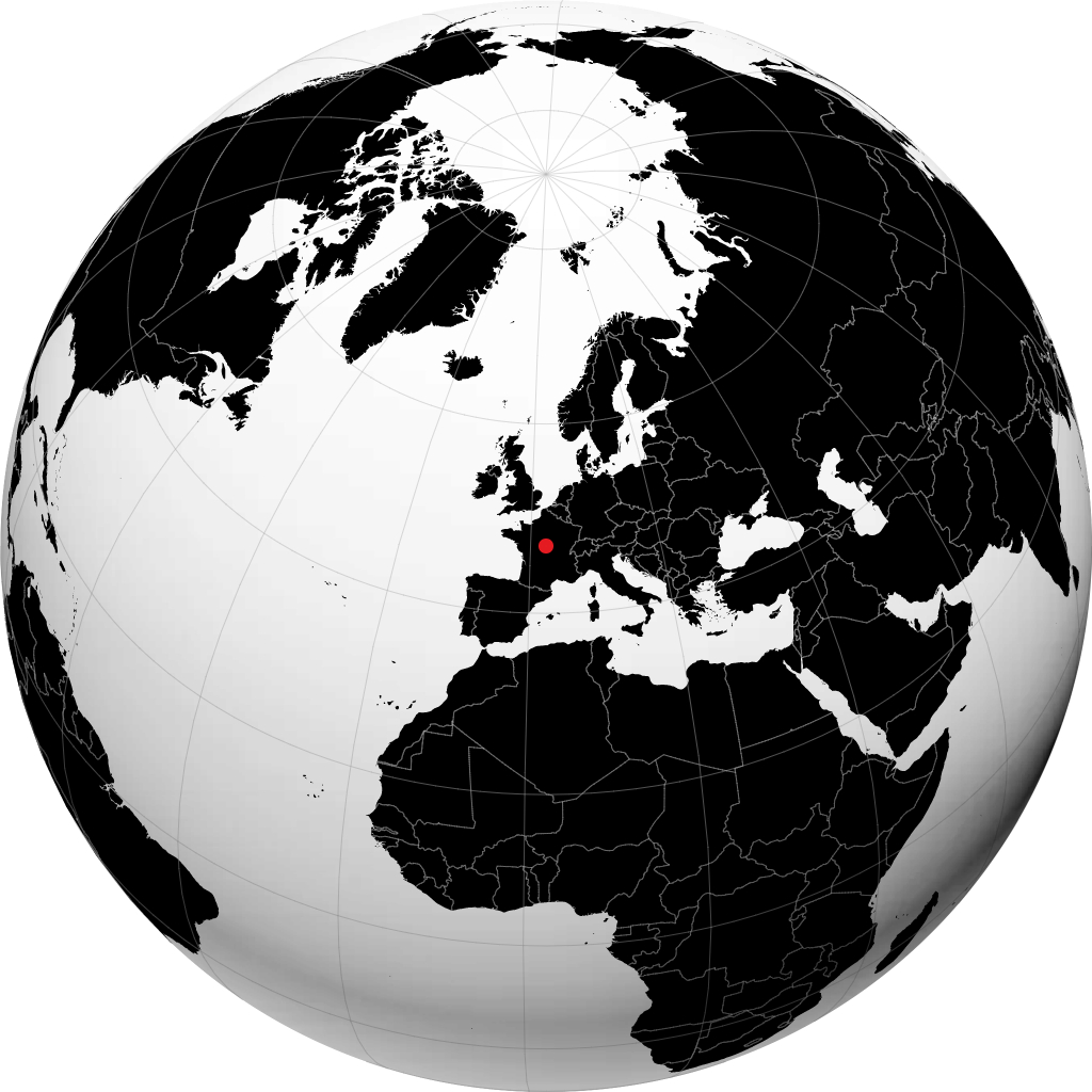 Bourges no globo