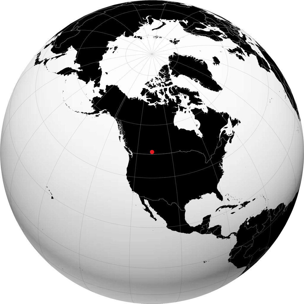 Bow Island no globo