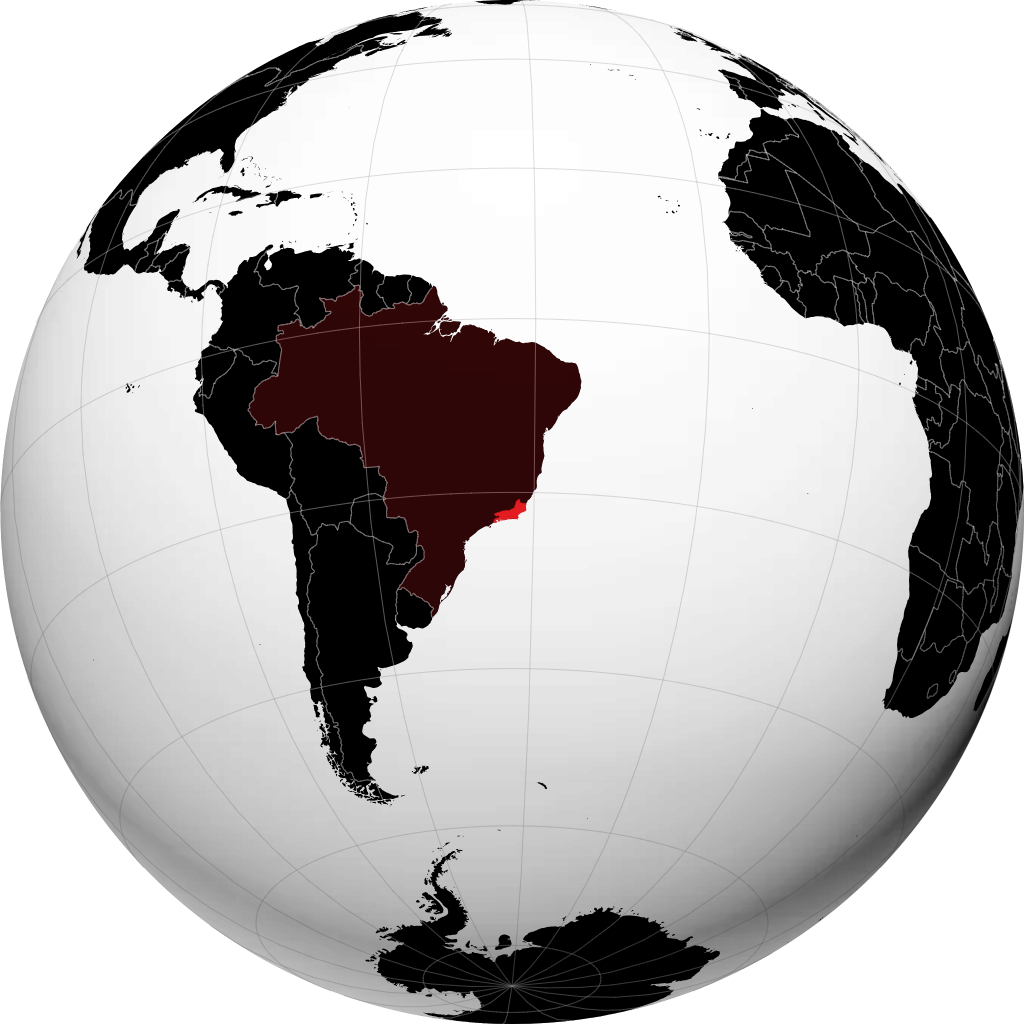 Estado do Rio de Janeiro no globo
