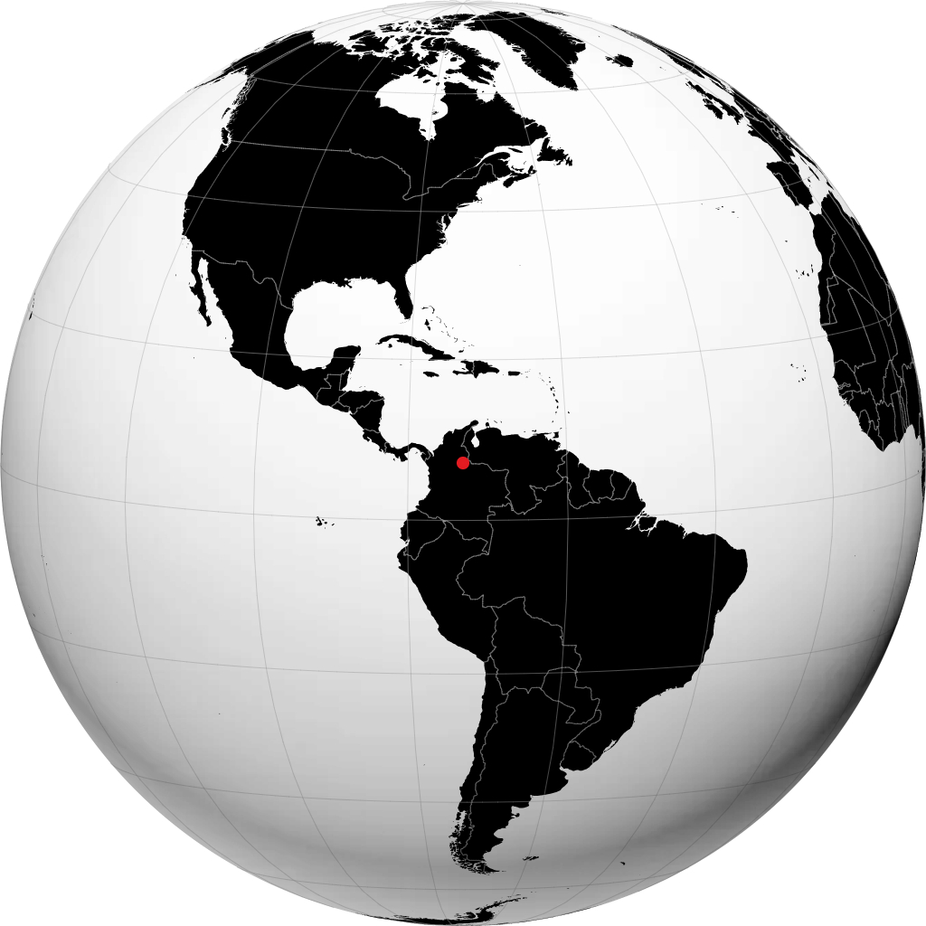 Bucaramanga no globo