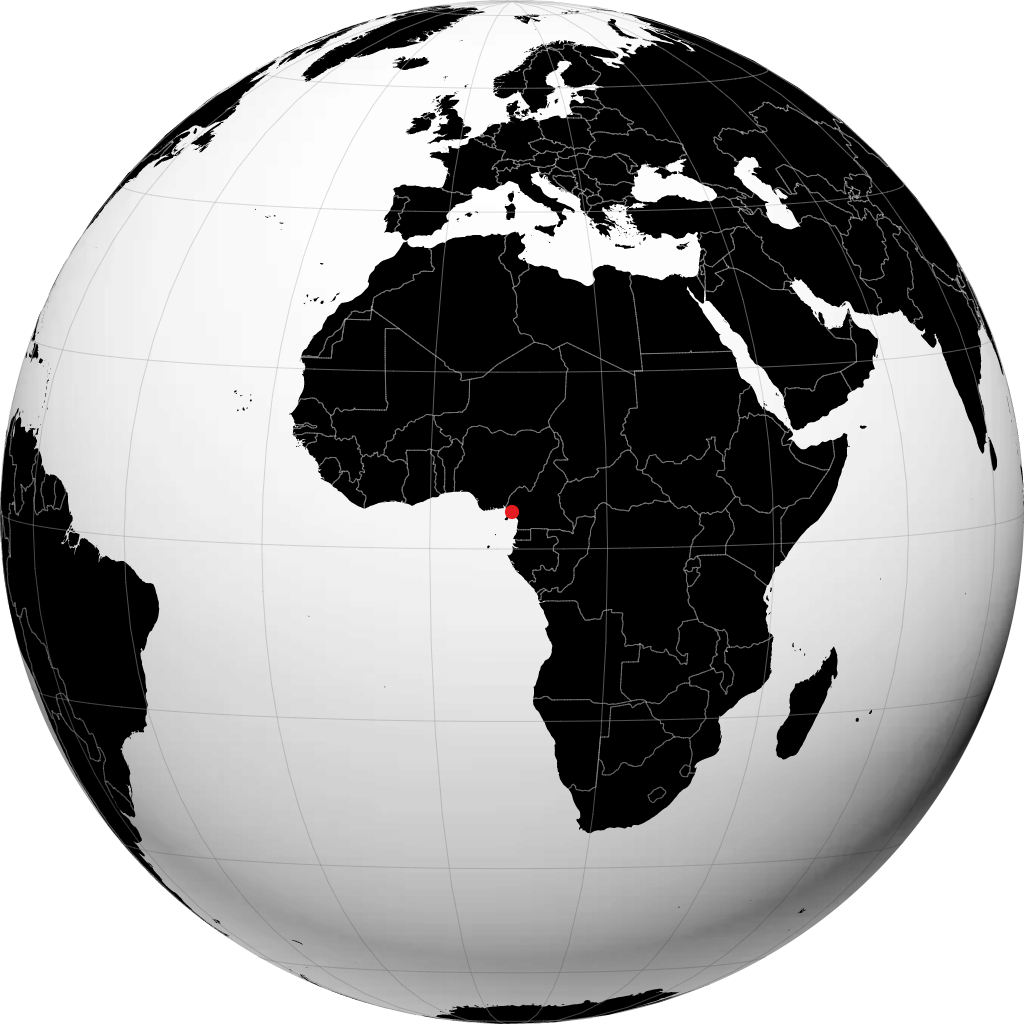 Buea no globo
