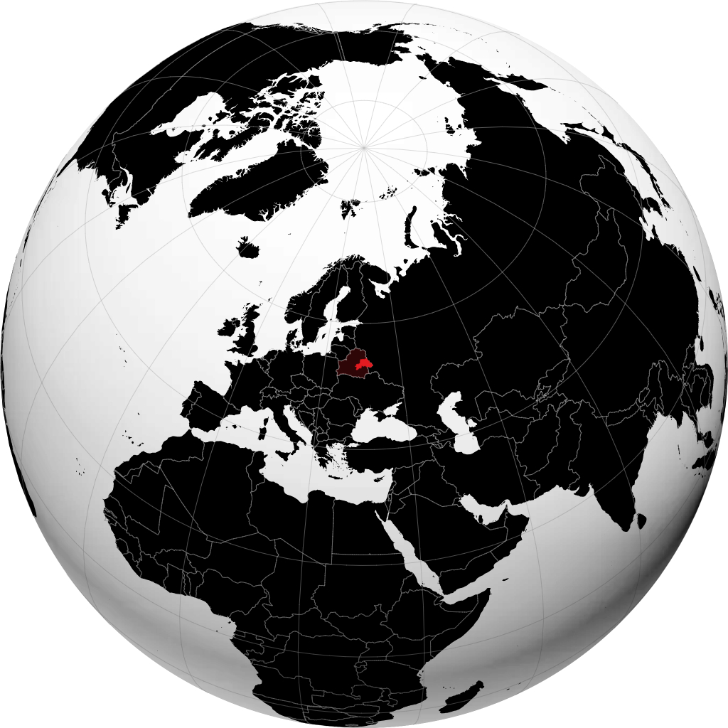 Província de Mogilev no globo