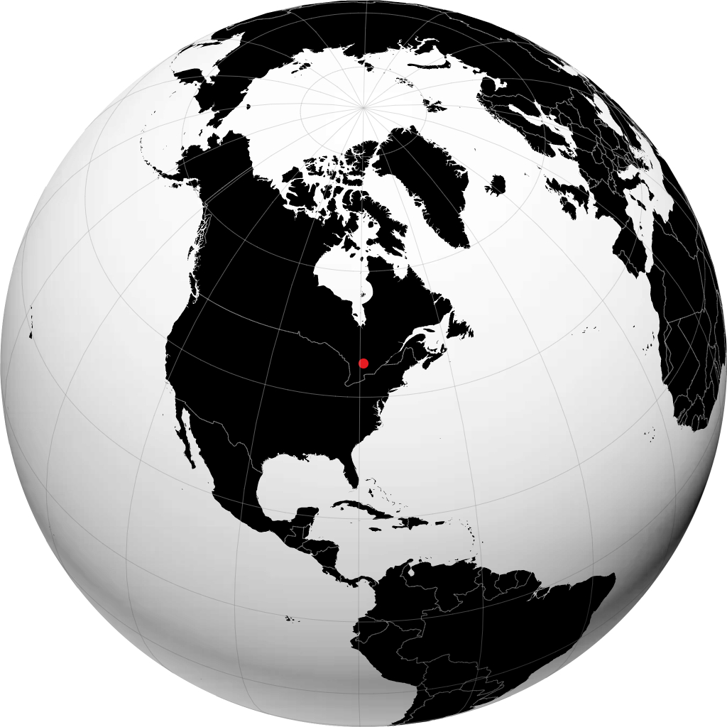 Huntsville no globo