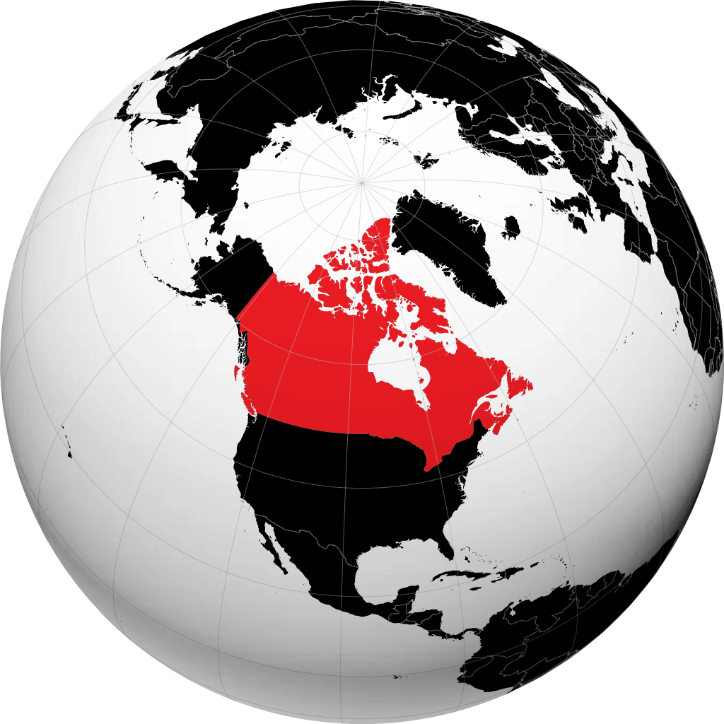 Canadá no globo