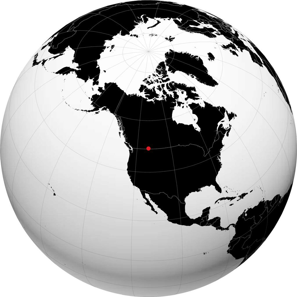 Cardston no globo