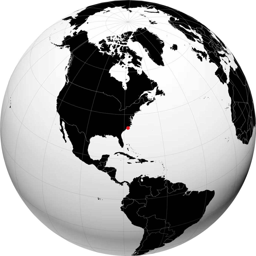 Carolina Beach no globo