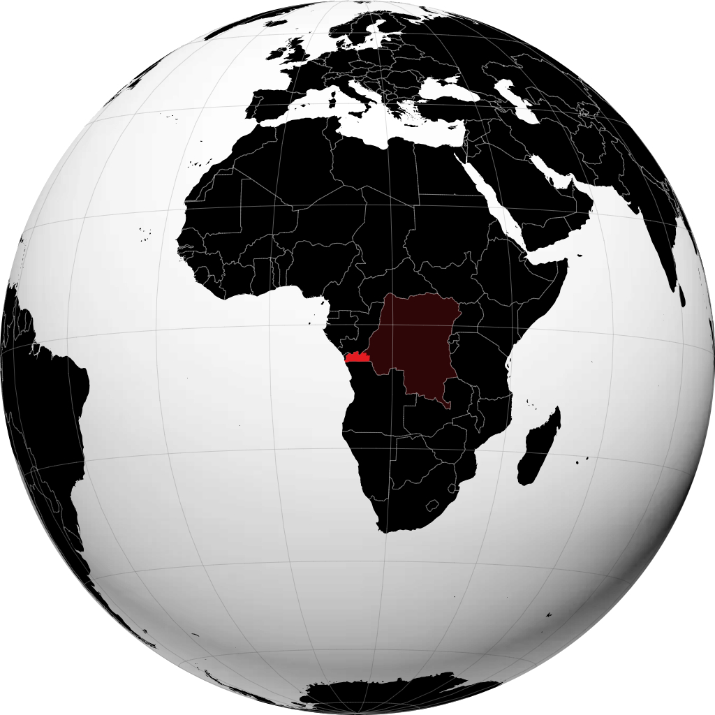 Província do Baixo Congo no globo