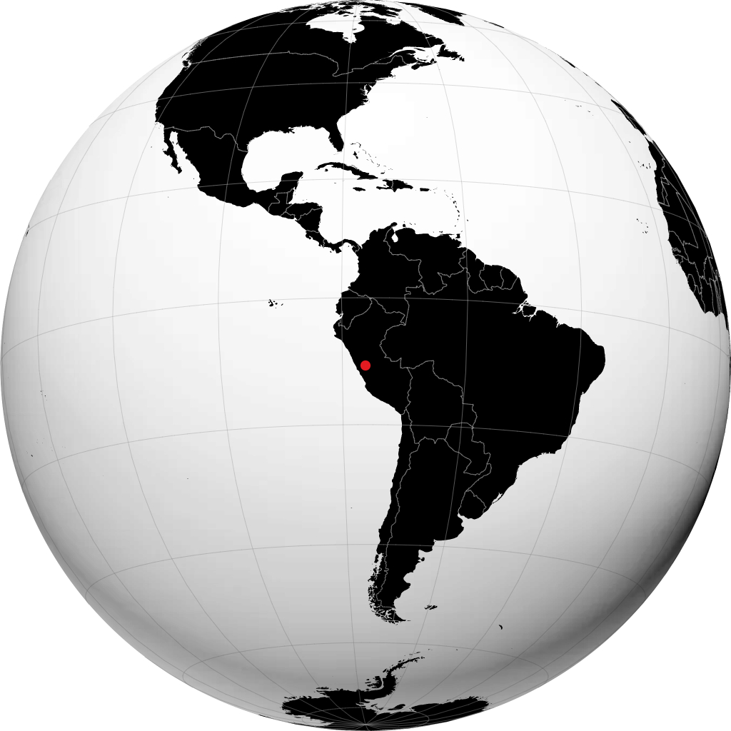 Cerro de Pasco no globo