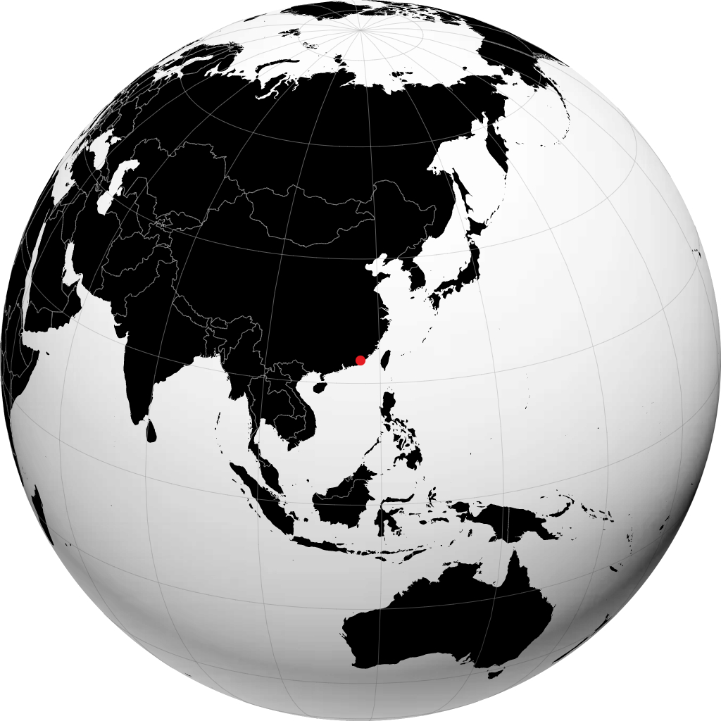 Chaozhou no globo