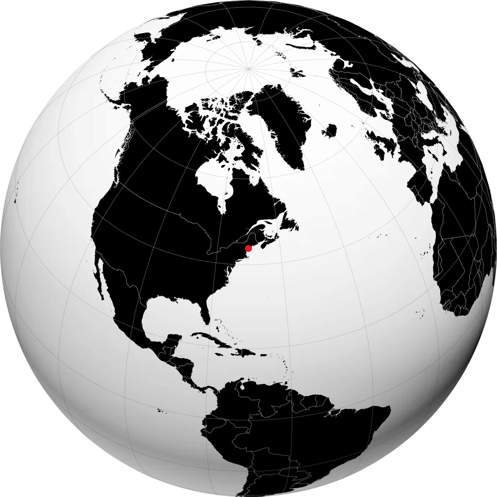 Chebeague Island no globo