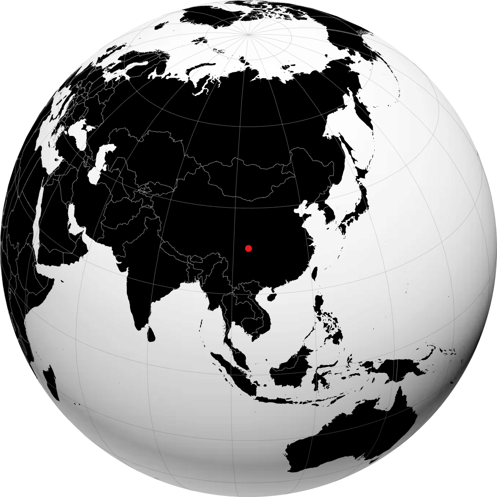 Chengdu no globo
