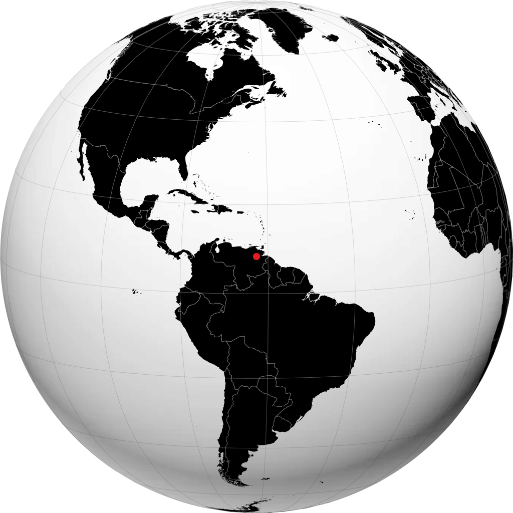 Cidade Guayana no globo