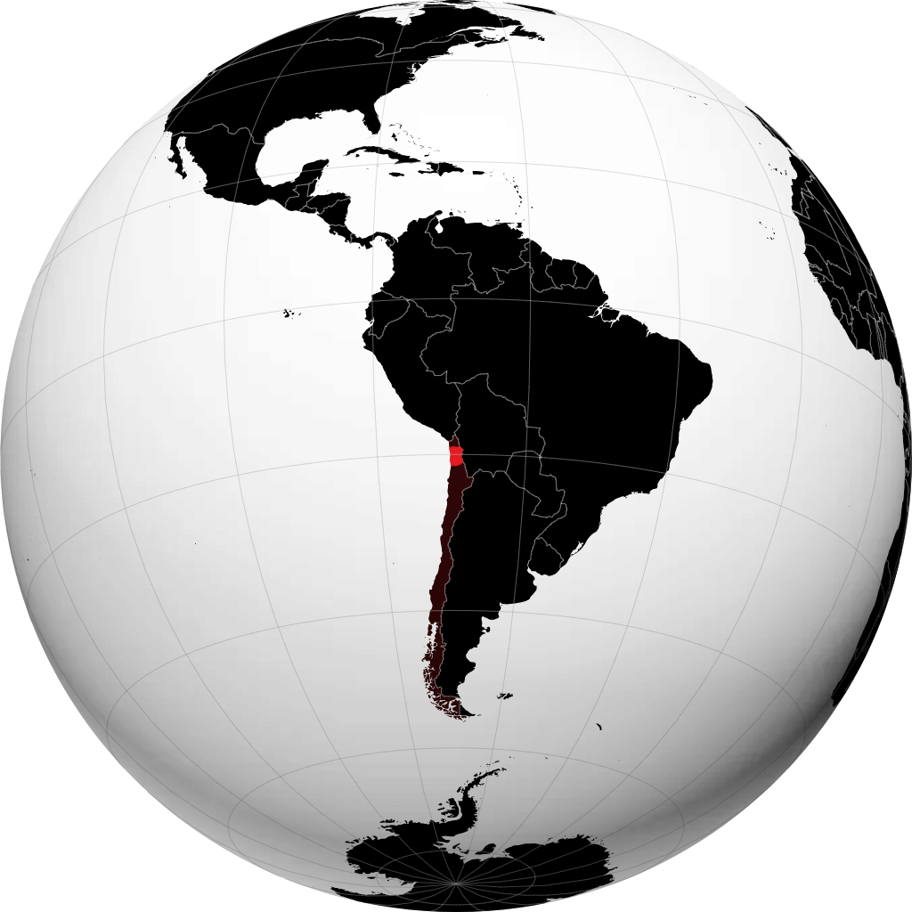 Região de Tarapacá no globo