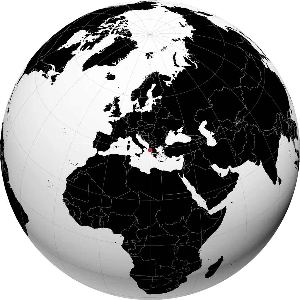 Corfu no globo