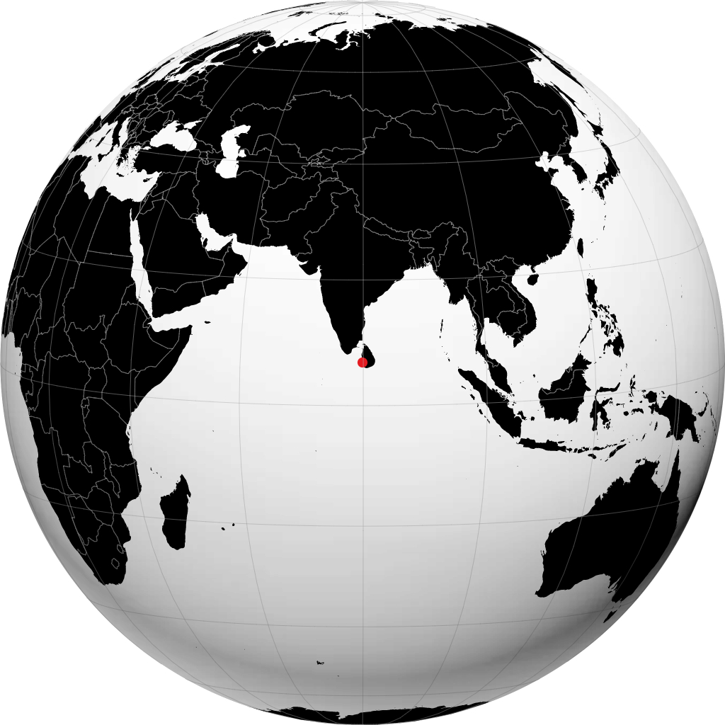 Dehiwala-Mount Lavinia no globo