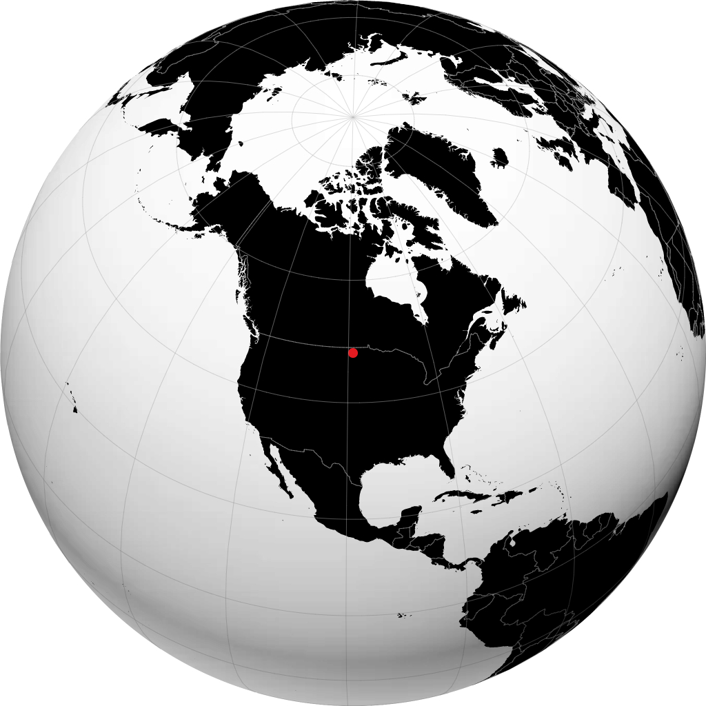 Devils Lake no globo