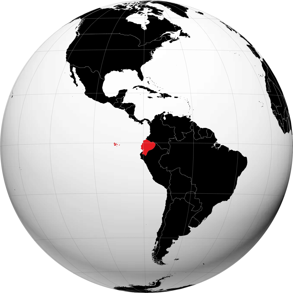 Equador no globo